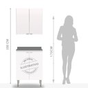 Ver mais imagens de Armário Aéreo Multiuso 2 Portas para Cozinha Área Gourmet Escritório Área de Churrasco Carol Branco