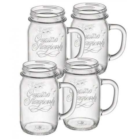 Kit 4 Caneca Quattro Stagioni 415ml sem Tampa