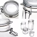 Ver imagem 2 de Pote Hermético De Vidro Fido Fecho Metal Para Condimentos 500 ml