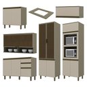 Ver imagem 4 de Cozinha Completa 6 Peças Connect Duna-Cristal com Torre Quente e Cristaleira - Móveis Henn Duna-