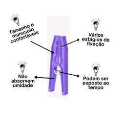 Prendedor P/roupas Color - 7