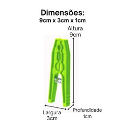 Prendedor P/roupas Color - 8