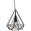 Ver imagem 3 de Lustre Luminária Diamante Moderno Pendente 3d Preto Preto