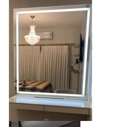 Espelho Led Quente Camarim 70x50 Touch Screen Top Espelhos Retangular - 2