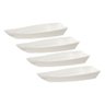 Kit 4 Barca Barco Sushi Açai Sorvete Policarbonato méd BRANCO 38x16x5 1 L - 1