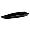 Conj 10 Barca Barco Sushi Açai Polipropileno PP Grande Preta 64x23 cm 3,5 L - 2