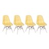 Kit 4 Cadeiras Eames Eiffel Botonê - Amarelo - 1