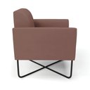 Ver imagem 6 de Kit 2 Poltronas Base X Industrial Preto Marisa Veludo D03 - D’Rossi
