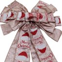 Ver imagem 3 de Laço Decorativo Merry Christmas Árvore Natal Ponteira 140cm