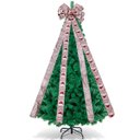 Ver imagem 2 de Laço Decorativo Merry Christmas Árvore Natal Ponteira 140cm