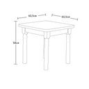 Ver imagem 3 de Conjunto Mesinha Infantil Branca com 4 Cadeiras Kids Natural