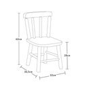 Ver imagem 2 de Conjunto Mesinha Infantil Branca com 4 Cadeiras Kids Natural