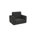 Ver imagem 1 de Mini Poltrona Infantil Multifuncional Kappesberg Bouclé Chumbo