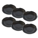 Ver imagem 1 de MOLHEIRA PORTA SHOYU REDONDO BLACK 10CM MELAMINA PRETO CONJ COM 6
