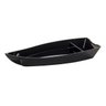 Conj 10 Barca Barco Sushi Açai Polipropileno PP Médio Preta 38x16 cm 1 L - 2