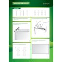 Ver imagem 2 de Quadro Branco Melamínico (fórmica) 120x90cm Com Moldura De Alumínio Luxo - Souza