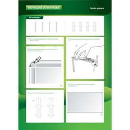 Quadro Branco Melamínico (fórmica) 120x90cm Com Moldura De Alumínio Luxo - Souza - 2