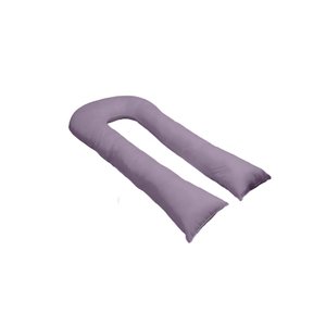 Travesseiro Gigante Formato U 140x70cm Happy Line - Lilás