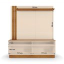 Ver imagem 2 de Home Painel Fortaleza para TV até 60 Polegadas 160cm MDP Off White Loja Doce Lar