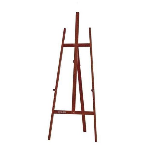 Cavalete Porta Quadros Madeira Pinus Cor Mogno 1,80 metros Referência 2405