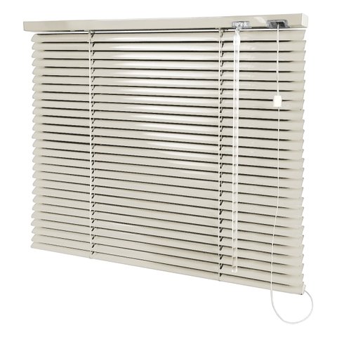 Persiana Horizontal Bege Claro - 1,20m Larg X 1,50m Alt - Alumínio 25mm - Persianet