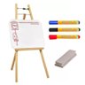 Quadro Branco Infantil com Cavalete 48x100 cm + 3 CANETAS COLORIDAS + APAGADOR - 1