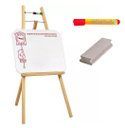 Ver imagem 1 de Quadro Branco Infantil com Cavalete 48x100 cm + CANETA + APAGADOR