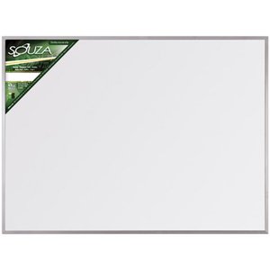 Quadro Branco Standard 90x60 cm com Moldura de Alumínio Popular 5603