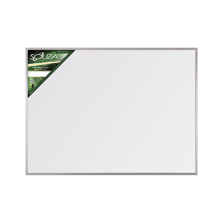 Quadro Branco Standard 90x60 cm com Moldura de Alumínio Popular 5603 Quadro Branco Standard 90x60 cm com Moldura de Alumínio Popular 5603