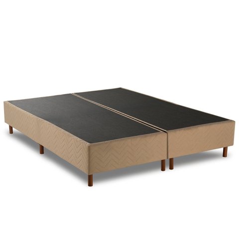 Base Box King Bipartido 193cm x 203cm Sommier Veludo