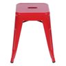 Banco Tolix Vermelho 41,5 x 41,5 x 44 - Or 6607 Baixa - 3