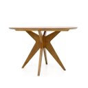 Ver imagem 3 de Mesa Redonda de Madeira Cor Oregon 4 Lugares 120x120cm Adele - Iaza Moveis