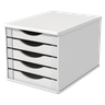 Caixa Arquivo Gaveteiro em Mdf Branco com 5 Gavetas Branco - 1