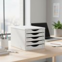 Ver imagem 4 de Caixa Arquivo Gaveteiro de Mesa 5 Gavetas Madeira MDF