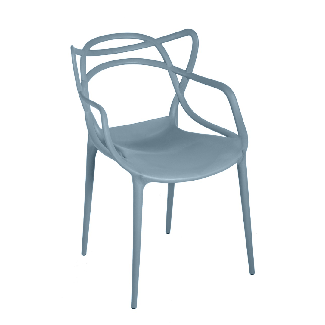 Cadeira Allegra Cinza - Kit com 6 - 2