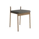 Ver imagem 4 de Kit 2 Cadeiras Sala Jantar Valle 1755 Aço 2 Uni Dourado/linho Bamboo/courano Bamboo/noce - Carraro