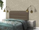 Ver imagem 3 de Cabeceira Dama New Plus Casal 1400mm Suede Marrom Taupe - Simbal