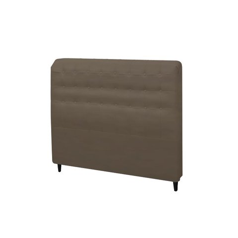 Cabeceira Dama New Plus Casal 1400mm Suede Marrom Taupe - Simbal
