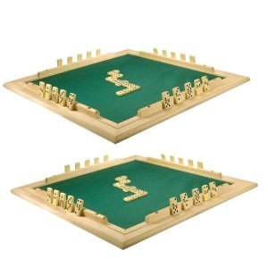 Conj 2 Tabuleiro de Mesa para Dominó com feltro 66x66 cm