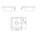 Ver imagem 6 de Cuba de Embutir Deca Slim 35x35 Quadrada Branca + Válvula + Sifão