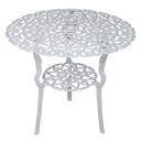 Ver imagem 3 de Conjunto com Mesa Ripada + 4 Cadeiras de Jardim e Piscina + Ombrelone com Base Bege