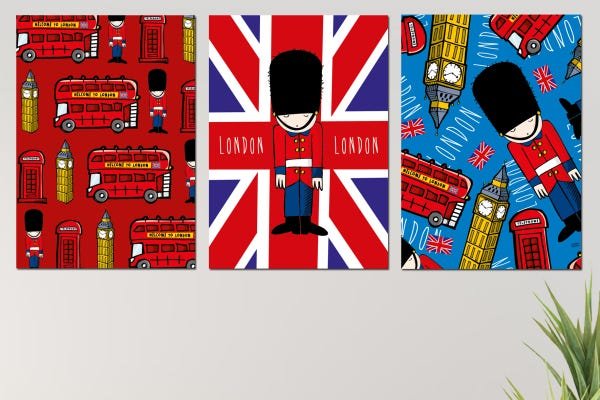 Placas Decorativas England Flag Luciano Martins - 1