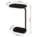 Ver imagem 4 de Mesa de Apoio Retangular G7004 Sala de Estar Preto