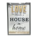 Ver imagem 2 de Placa de metal e vidro love house 20x28 cm
