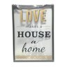 Placa de metal e vidro love house 20x28 cm - 2