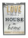 Ver imagem 2 de Placa de metal e vidro love house 20x28 cm
