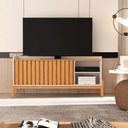 Ver imagem 1 de Rack 2 Portas Ripado para Sala de Estar Off White Nature