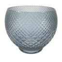 Ver imagem 1 de Vaso decorativo de vidro azul 19x17 cm