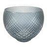 Vaso decorativo de vidro azul 19x17 cm - 2