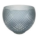 Ver imagem 2 de Vaso decorativo de vidro azul 19x17 cm